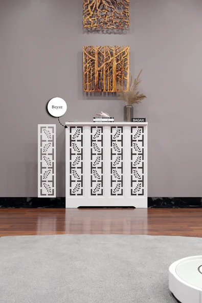 Dekoratif Petek Dolabı Kalorifer Peteği Kapatma Ünitesi Modern Tasarım İç Ölçü 76 cm Dış Ölçü 80 cm ürün görseli 1
