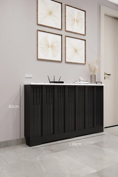 Dekoratif Petek Kaplama Modern Kalorifer Peteği Gizleme Ünitesi 11 Desen 9 Renk İç Ölçü 136 cm Dış Ölçü 140 cm ürün görseli 1