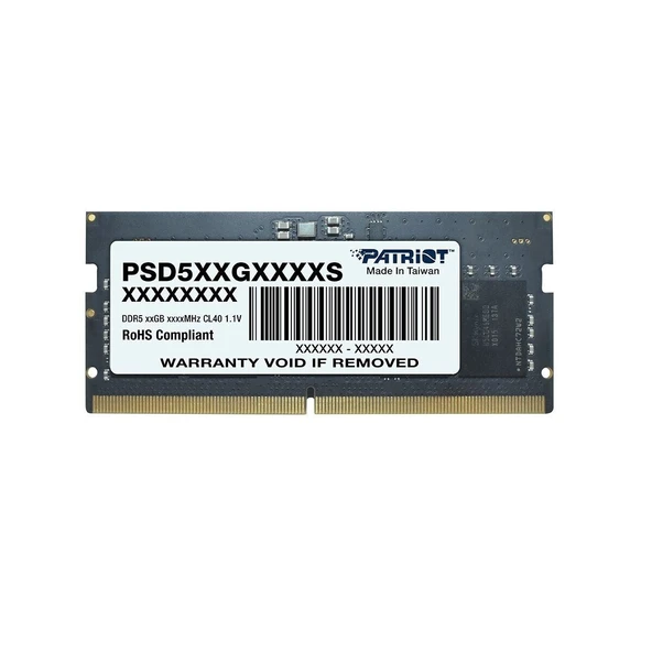 PATRİOT Signature Line 32GB DDR5 4800MHz 32GBx1 1.1V CL40 Notebook Ram 9DS00411-PSD532G48002S ürün görseli 1