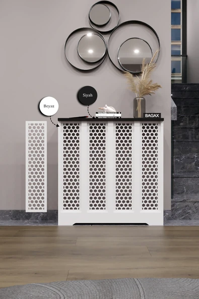 Dekoratif Petek Dolabı Kalorifer Peteği Kapatma Ünitesi Modern Tasarım İç Ölçü 76 cm Dış Ölçü 80 cm ürün görseli 1