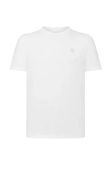 Lumberjack Ct102 0 Yaka Erkek Tshirt - Kirik Beyaz ürün görseli 1