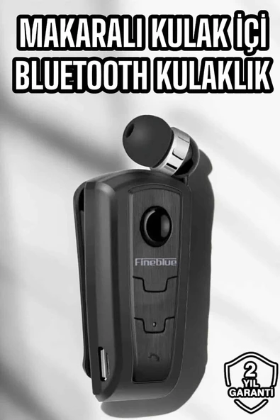 Makaralı Bluetooth Kulaklık Kulak İçi Android iOS Uyumlu Titreşimli ürün görseli 1