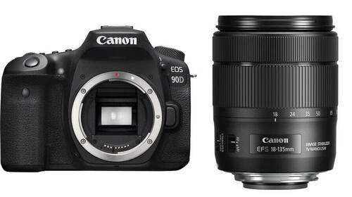 Canon EOS 90D 18-135mm F/3.5-5.6 Is Usm DSLR Fotoğraf Makinesi ürün görseli 1