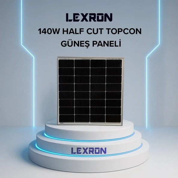140W HALF-CUT TOPCON MONO GÜNEŞ PANELİ ürün görseli 1