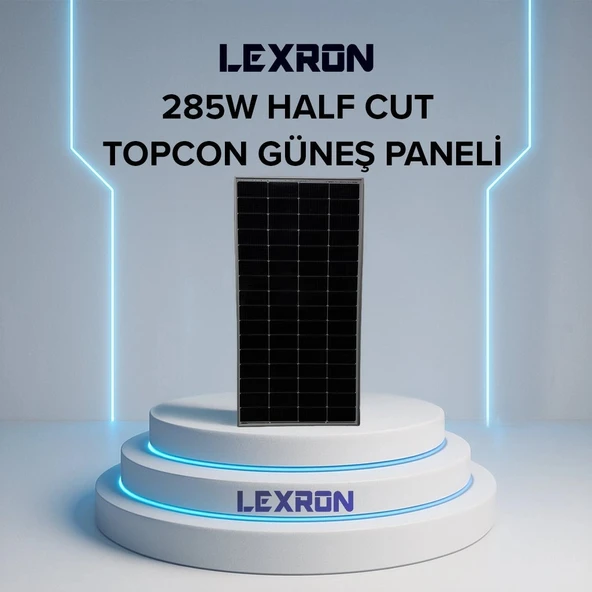 285W HALF-CUT TOPCON MONO GÜNEŞ PANELİ -KARAVAN ÖZEL ÜRETİM ürün görseli 1