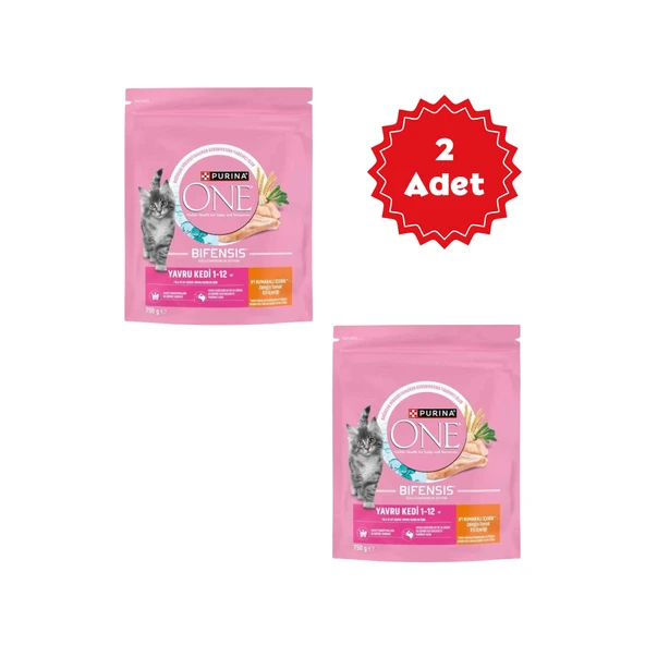 Purina One Tavuklu Yavru Kedi Maması 750 gr x 2 Adet ürün görseli 1