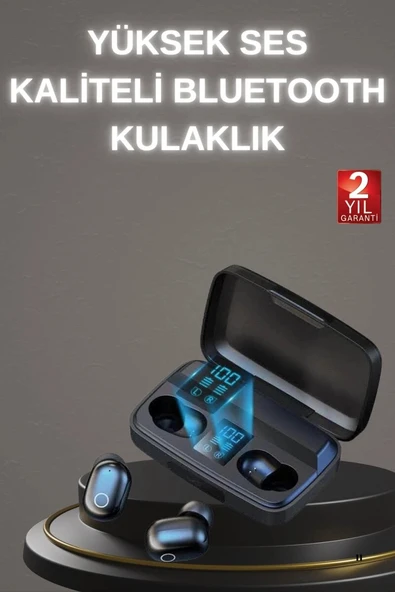 Yeni Nesil TWS Kablosuz Kulaklık Güçlü Batarya Yüksek Kalite Bluetooth 5.0 ANC Özelliği ürün görseli 1