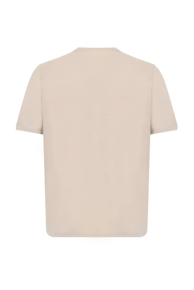 Lumberjack Ct102 0 Yaka Erkek Tshirt - Bej - Resim 2