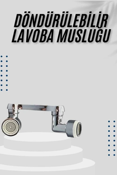Dönebilen Musluk Başlığı Akrobat Mutfak Banyo Musluk Ucu Başlığı Oynar Başlıklı ürün görseli 1