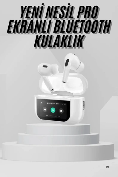 Dokunmatik Ekranlı Air Pro 2 ANC Kulaklık Kablosuz Çok Fonksiyonlu ürün görseli 1