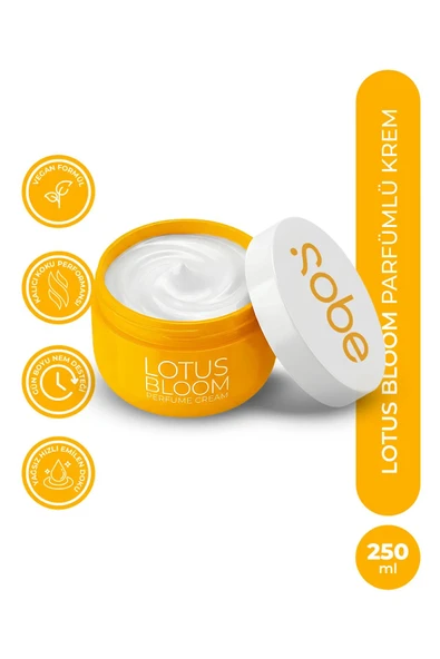 YEŞİL MARKA SOBE LOTUS BLOOM PARFUME CREAM LOSYON 250 ML ürün görseli 1