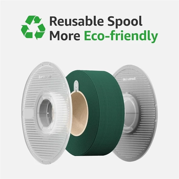 Bambu Lab Pla Basic Gümüş Filament Makaralı 1.75mm 1kg - Resim 3