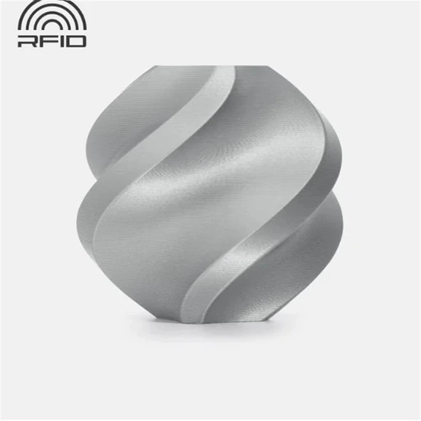 Bambu Lab Pla Basic Gümüş Filament Makaralı 1.75mm 1kg - Resim 2