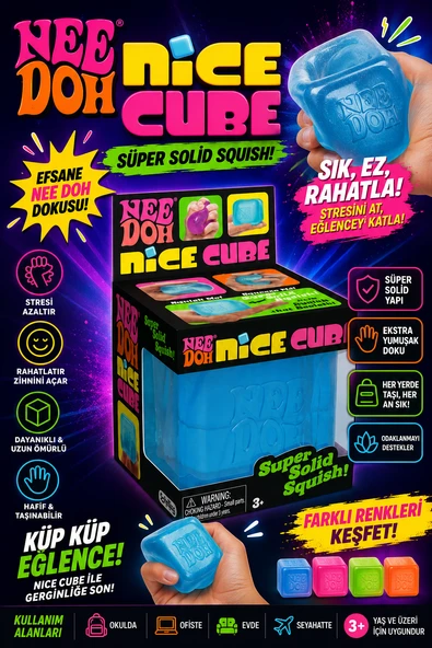 Süper Yumuşak Kare Squish Oyuncak Stres Giderici Rahatlatıcı Oyuncak ürün görseli 1