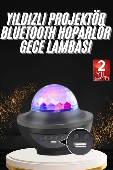 Dönen Işıklı Disko Topu Projektör Müzik Çalarlı Disco Speaker ürün görseli 1