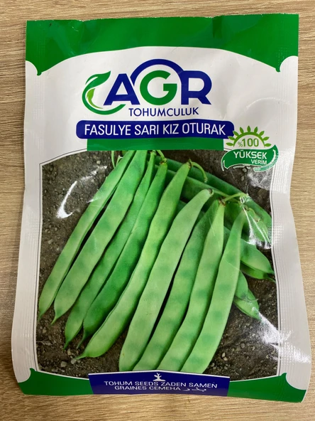 Agr Oturak Sarıkız Fasulye  Tohum 15 Gr ürün görseli 1