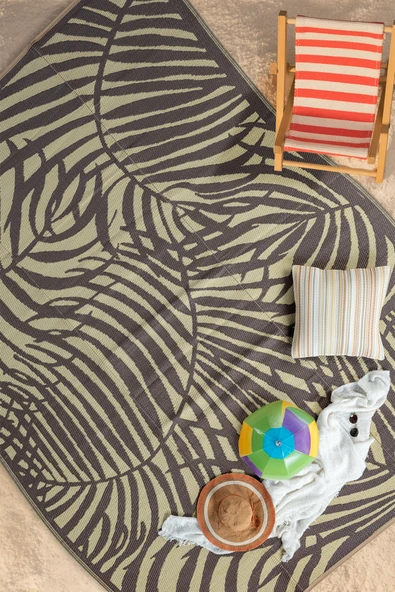 Savana XL Plaj Kamp Karavan Piknik Bahçe Halısı Balkon Teras Hasır Mat Savan Halı 240x330  Kahverengi ürün görseli 1