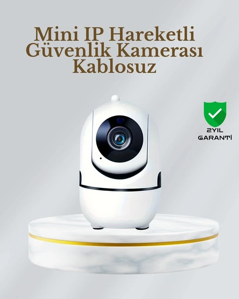 360° Dönen Akıllı WiFi Kamera – Uzaktan Kontrol ve İki Yönlü Ses Özellikli ürün görseli 1