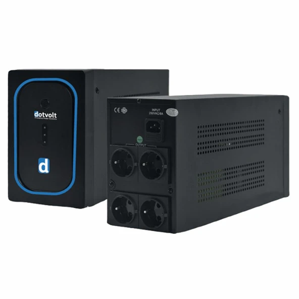 Dotvolt LN PLUS 1000VA (2x12V 7AH Akü) Line Interactive 5/10 dk UPS ürün görseli 1