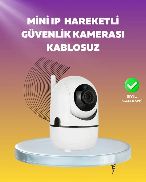 1080P WiFi Akıllı Güvenlik Kamerası – Pan & Tilt, Hareket Takip ve İki Yönlü Ses ürün görseli 1