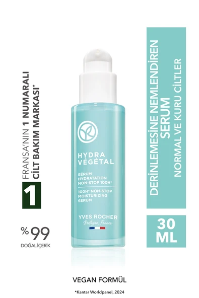 Normal-Kuru Cilt,Hyaluronik Asit&Aloe Vera Cilt Serum-Hydra Vegetal Bitkisel Nemlendirici Bakım-30ml ürün görseli 1