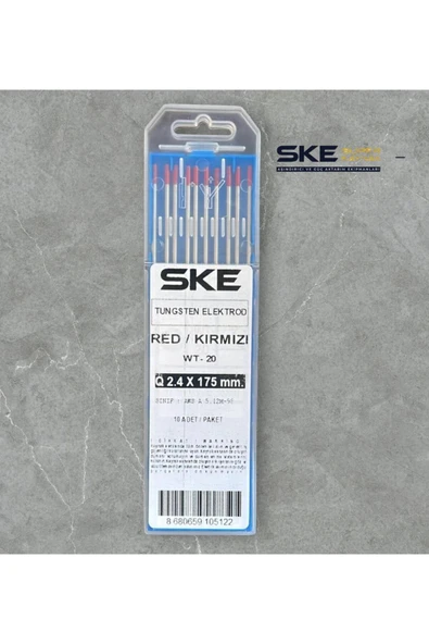 SKE SÜPER TUNGSTEN KIRMIZI (2,4X175) 10 ADET ürün görseli 1