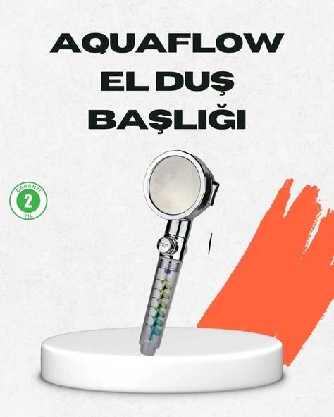 Rahatlatıcı Yağmur Etkili El Duşu – Döner Pervaneli, Dayanıklı ve Şık Tasarım ürün görseli 1
