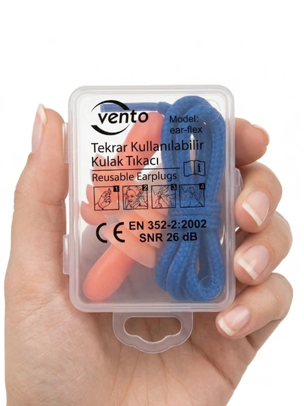 Çam Tipi Tekrar Kullanılabilir Kulak Tıkacı 9 Çift ürün görseli 1