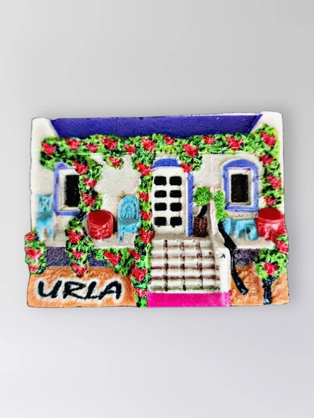 URLA Polyester Kabartmalı Magnet 7x5cm Dekoratif Hediyelik Buzdolabı Süsü (Kod:1406) ürün görseli 1