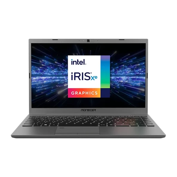 Monster Huma H4 V5.1 SLV Intel Core i5 1235U 16GB Ram 1TB SSD  14.1" Windows 11 Home Silver Taşınabilir BilgisayarSıfır ürün görseli 1