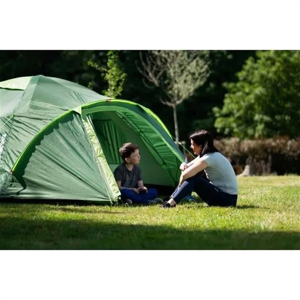 HUSKY Bizon Plus 4 Kişilik Çadır (Yeşil) - Resim 8