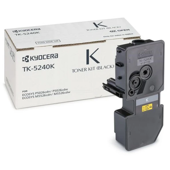 Kyocera TK-5240K Black Siyah Orjinal Fotokopi Toneri Ecosys M5526cdn-5526cdw P5026cdn-5026cdw 4.000 ürün görseli 1