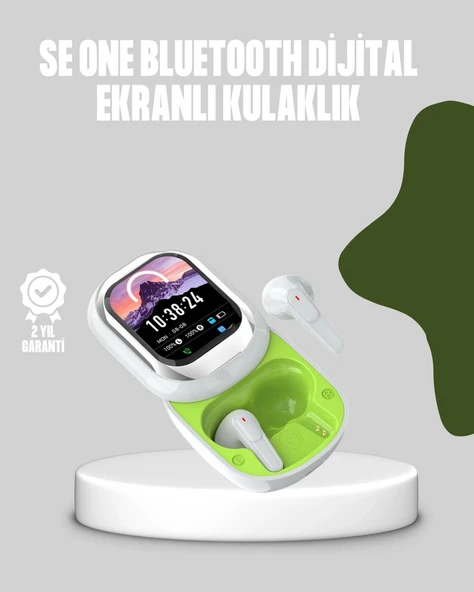 Kayar Kapak Tasarımlı Dokunmatik Ekranlı Kablosuz Bluetooth Kulaklık ürün görseli 1