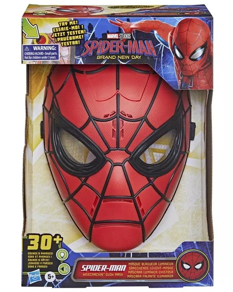 Hasbro Marvel Spider Man Wisecrackin Glow Işıklı ve Sesli Elektronik Maske G2448 ürün görseli 1