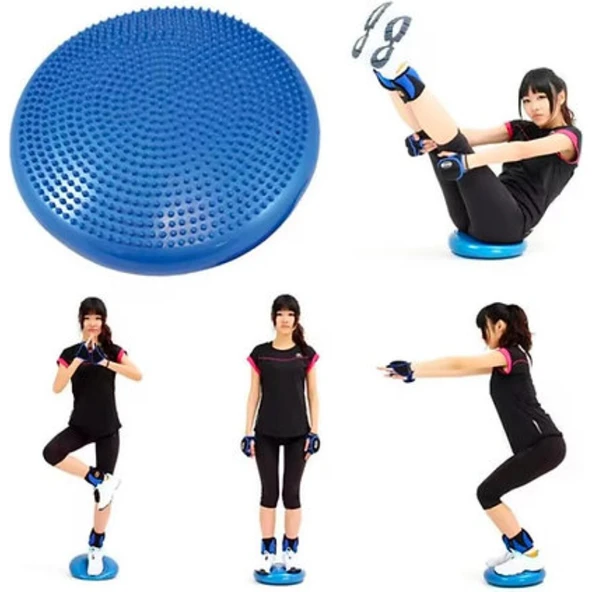 Denge Diski - Dikenli Masaj Yüzeyli - Pilates ve Koordinasyon Minderi ürün görseli 1
