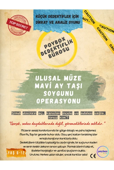 Dedektiflik Bürosu Ulusal Müze Mavi Ay Taşı Soygunu Operasyonu 8 - 12 Yaş ürün görseli 1
