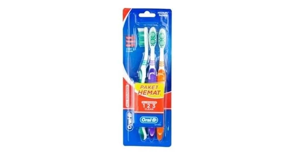 ORAL B D F 1.2.3. CLEAN 3LU FIRCA ürün görseli 1