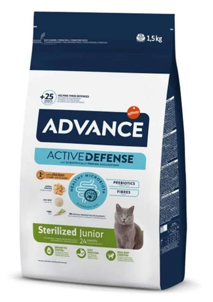 Advance Young Sterilised Tavuklu Kısırlaştırılmış Yavru Kedi Maması 10 Kg ürün görseli 1