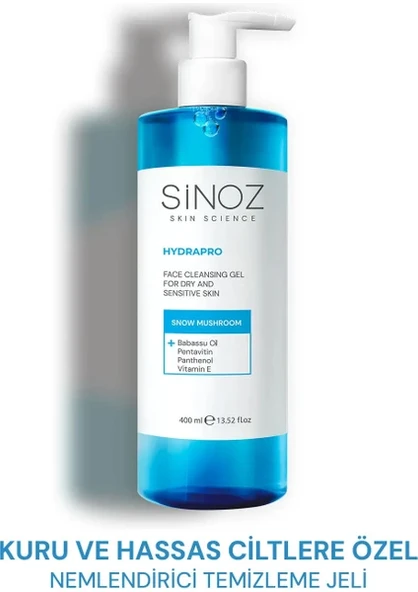Sinoz Hydrapro 400 ml Yüz Temizleme Jeli ürün görseli 1