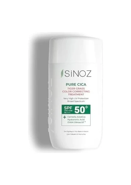 Sinoz Pure Cica Fluid Kızarıklık Karşıtı 50 ml 50 Faktör Güneş Kremi ürün görseli 1
