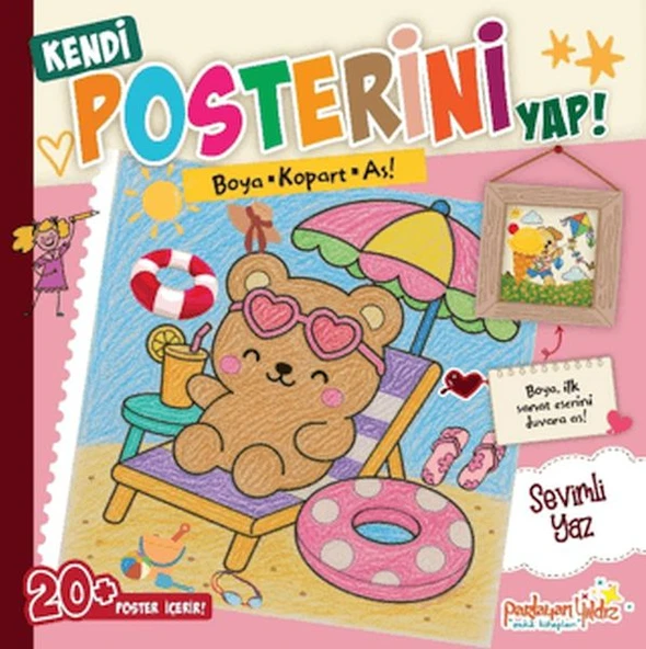 Kendi Posterini Yap! Boya Kopart As! Sevimli Yaz ürün görseli 1