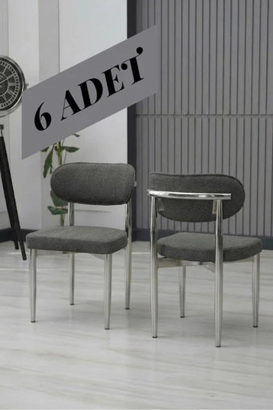 POLO SANDALYE NİKEL AYAK 6 ADET ürün görseli 1