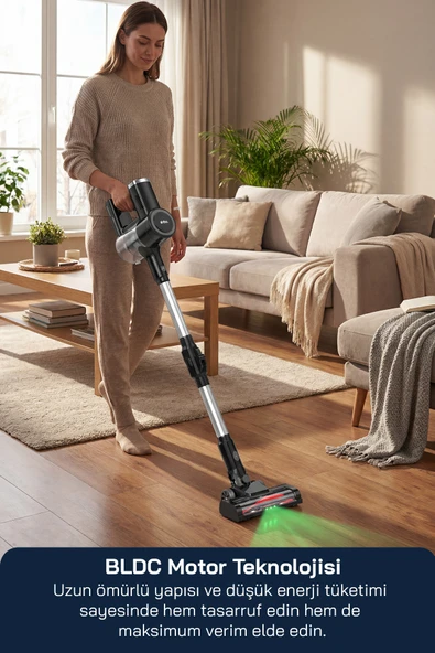 Sinbo SVC-8642 Kablosuz Dikey Süpürge - Resim 3