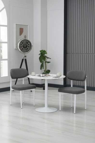 POLO SANDALYE BEYAZ AYAK 6 ADET - Resim 2