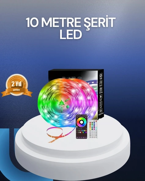 10 Metre USB Smart Şerit Led Kumandalı Telefon Kontrollü ürün görseli 1
