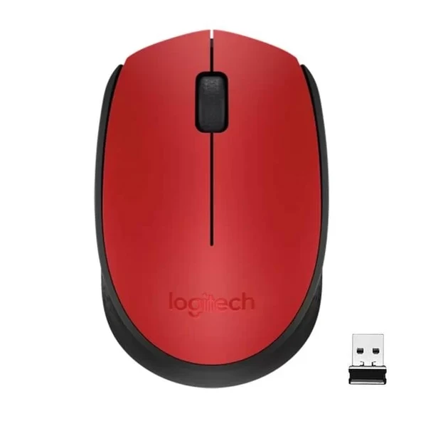 Usb Kırmızı Kablosuz Mouse ürün görseli 1