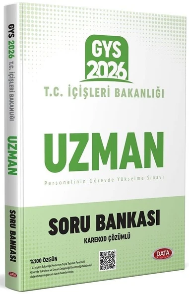 Data 2026 GYS İçişleri Bakanlığı Uzman Soru Bankası Görevde Yükselme Data Yayınları ürün görseli 1