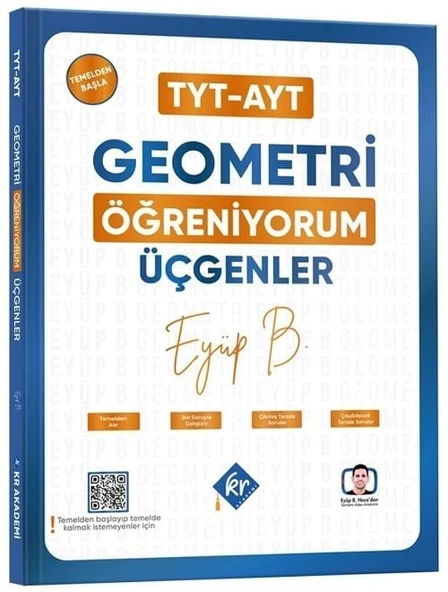 KR Akademi Eyüp Hoca TYT AYT Geometri Öğreniyorum Üçgenler ürün görseli 1