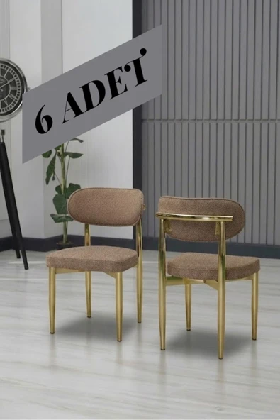 POLO SANDALYE GOLD AYAK 6 ADET ürün görseli 1