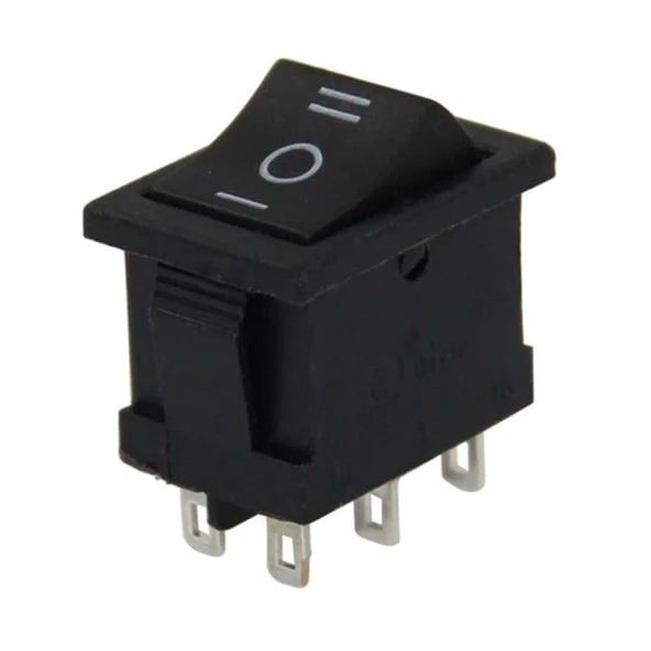 Powermaster Mini Işıksız Anahtar 6P ON-OFF-ON 6P IC-123-6 ürün görseli 1
